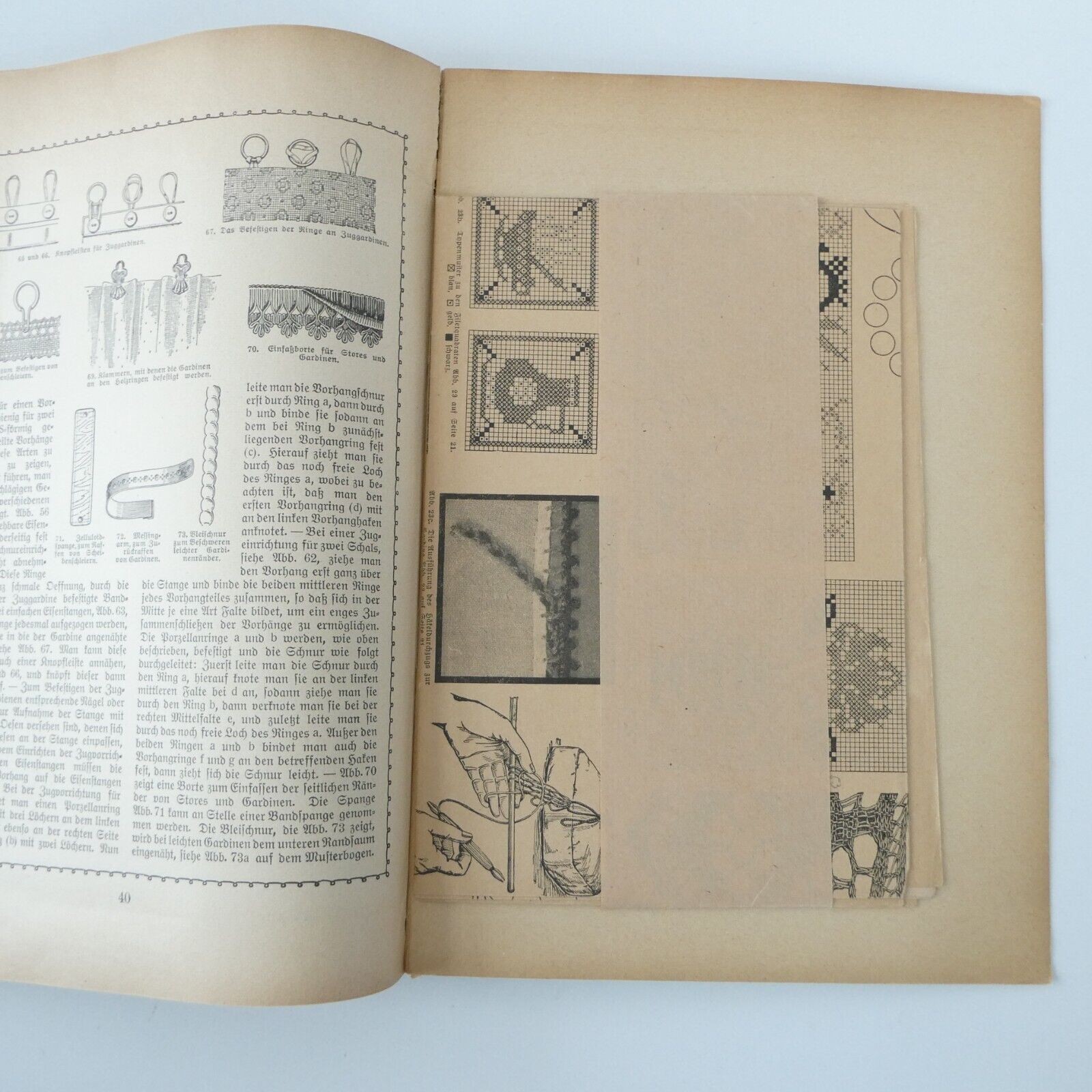 Vobachs Handarbeitsbucher Handcraft Book Vol 13 Handmade Curtains 1920s German