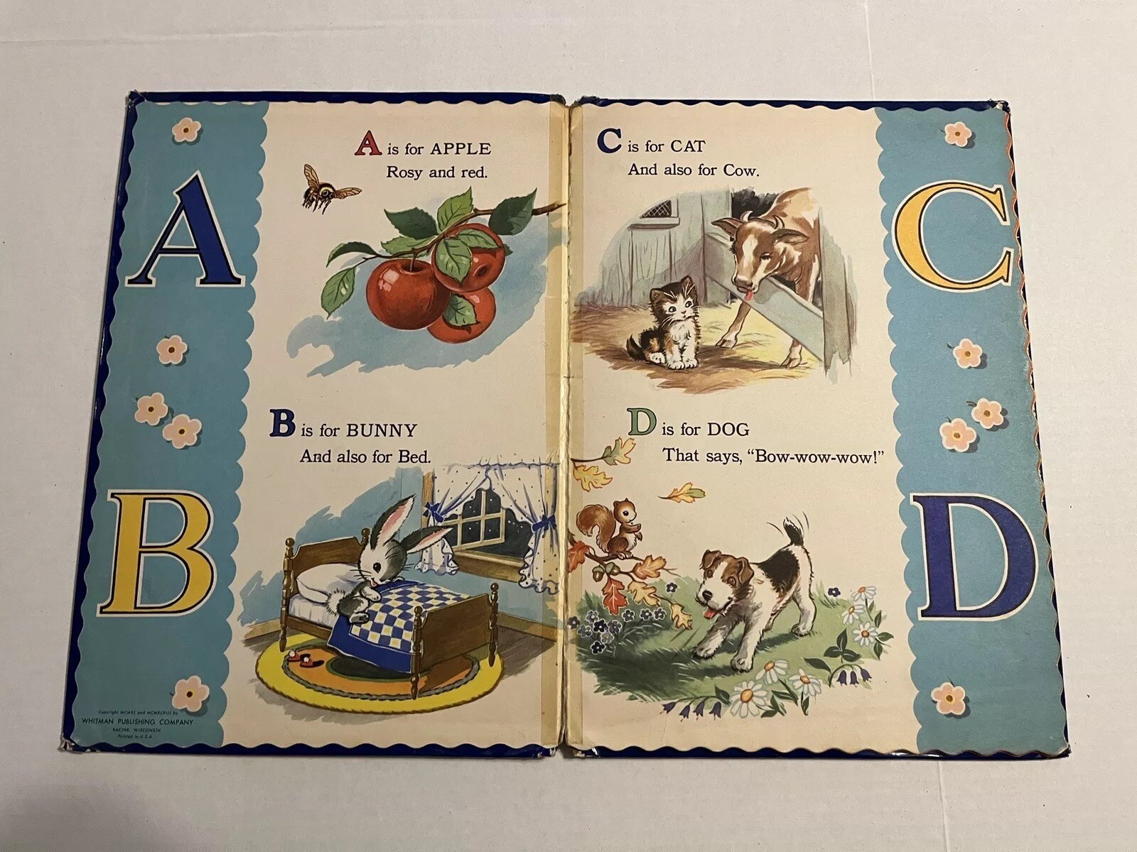 1948 Whitman Publishing The ABC Picture Book Large Hardcover