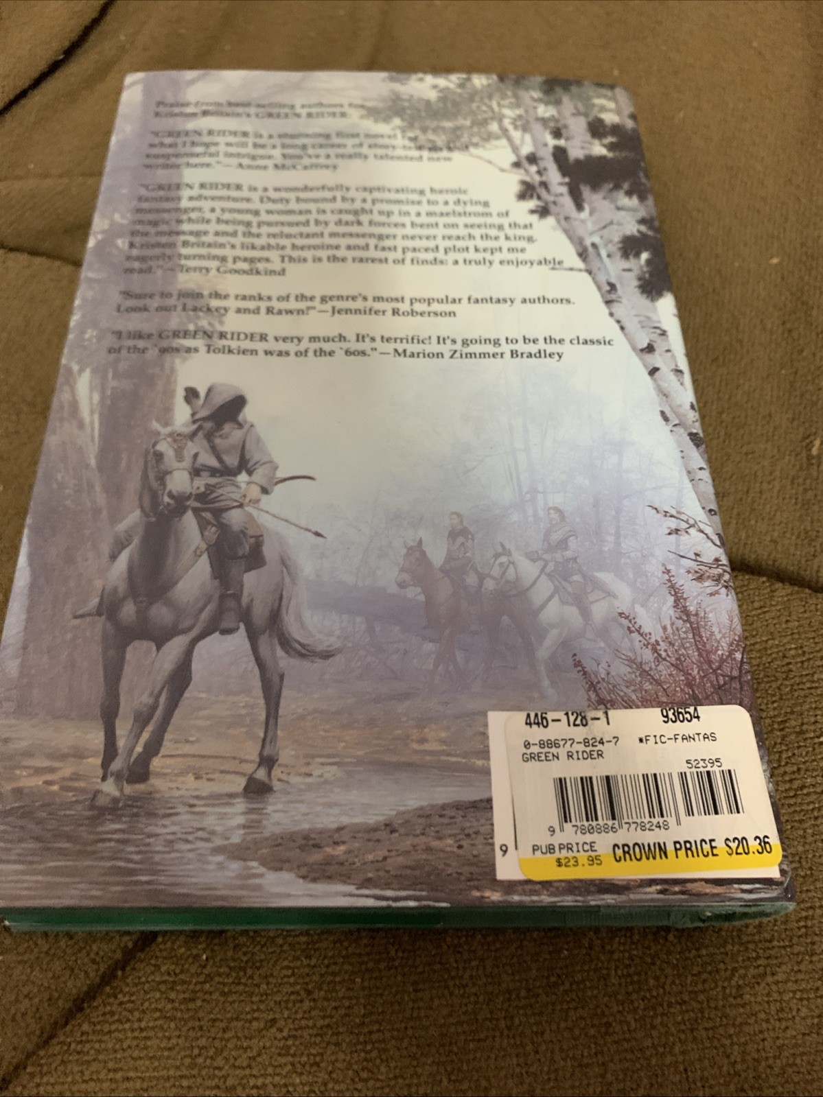 Green Rider by Kristen Britain 1998 Vintage Fantasy First Edition First Printing