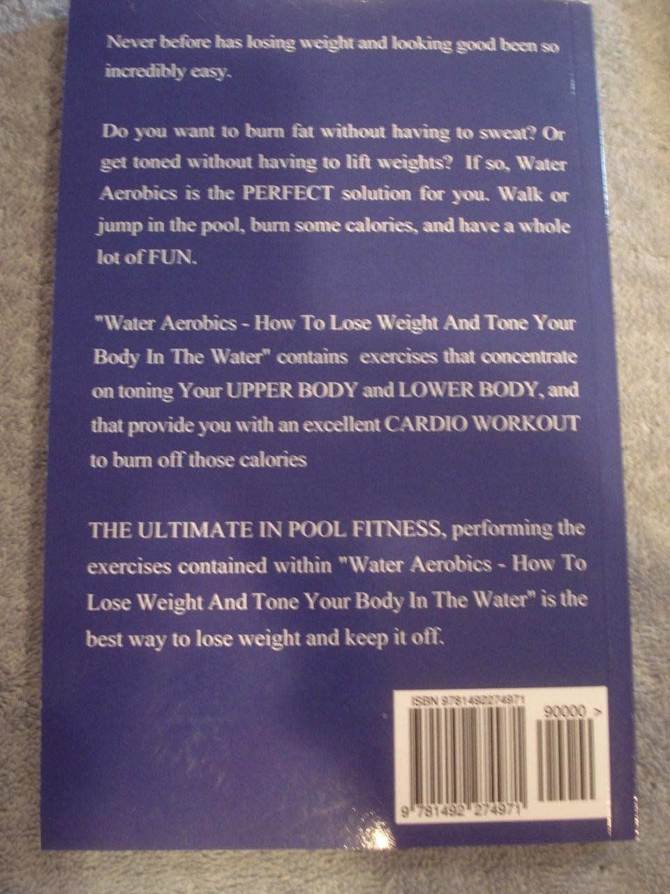 LOT OF 2 WATER EXERCISE & WATER AEROBICS PAPERBACK BOOKS.