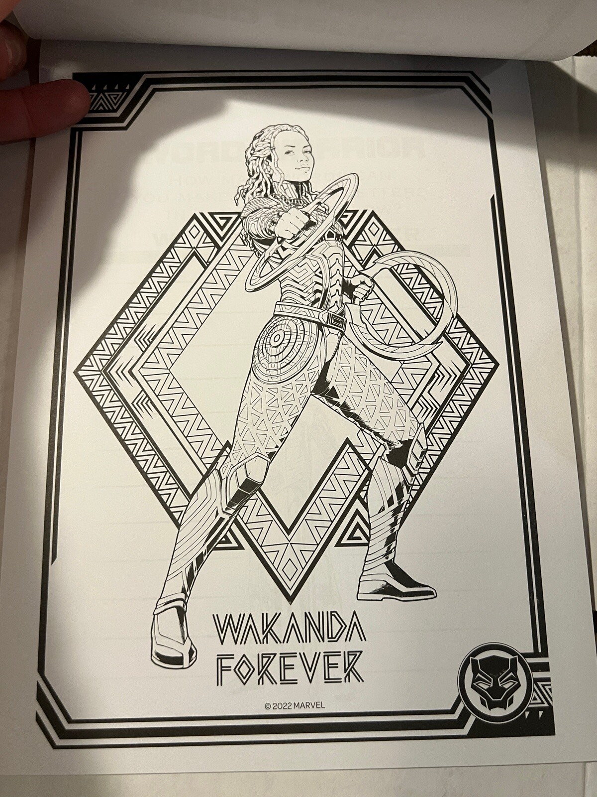 Black Panther Wakanda Forever Kids Create-A-Scene 90 Stickers Coloring Book Pad