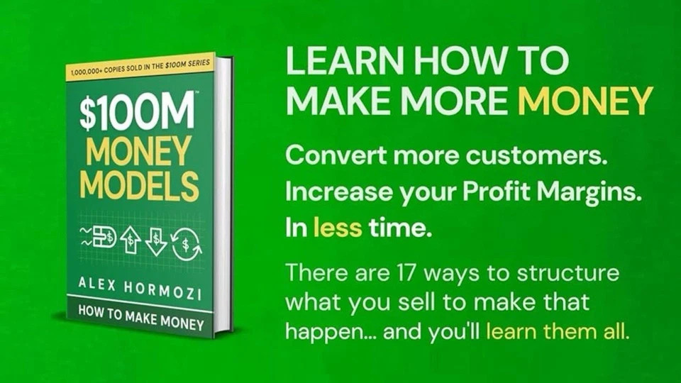 $100M Money Models (Hardcover) Book by Alex Hormozi BRAND NEW + BONUSES