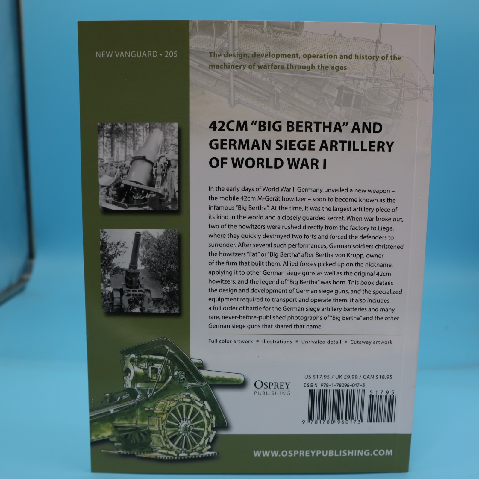 42cm „BIG BERTHA“ IN WW1 by M. RUPP (2013, Trade Paperback) OSPREY