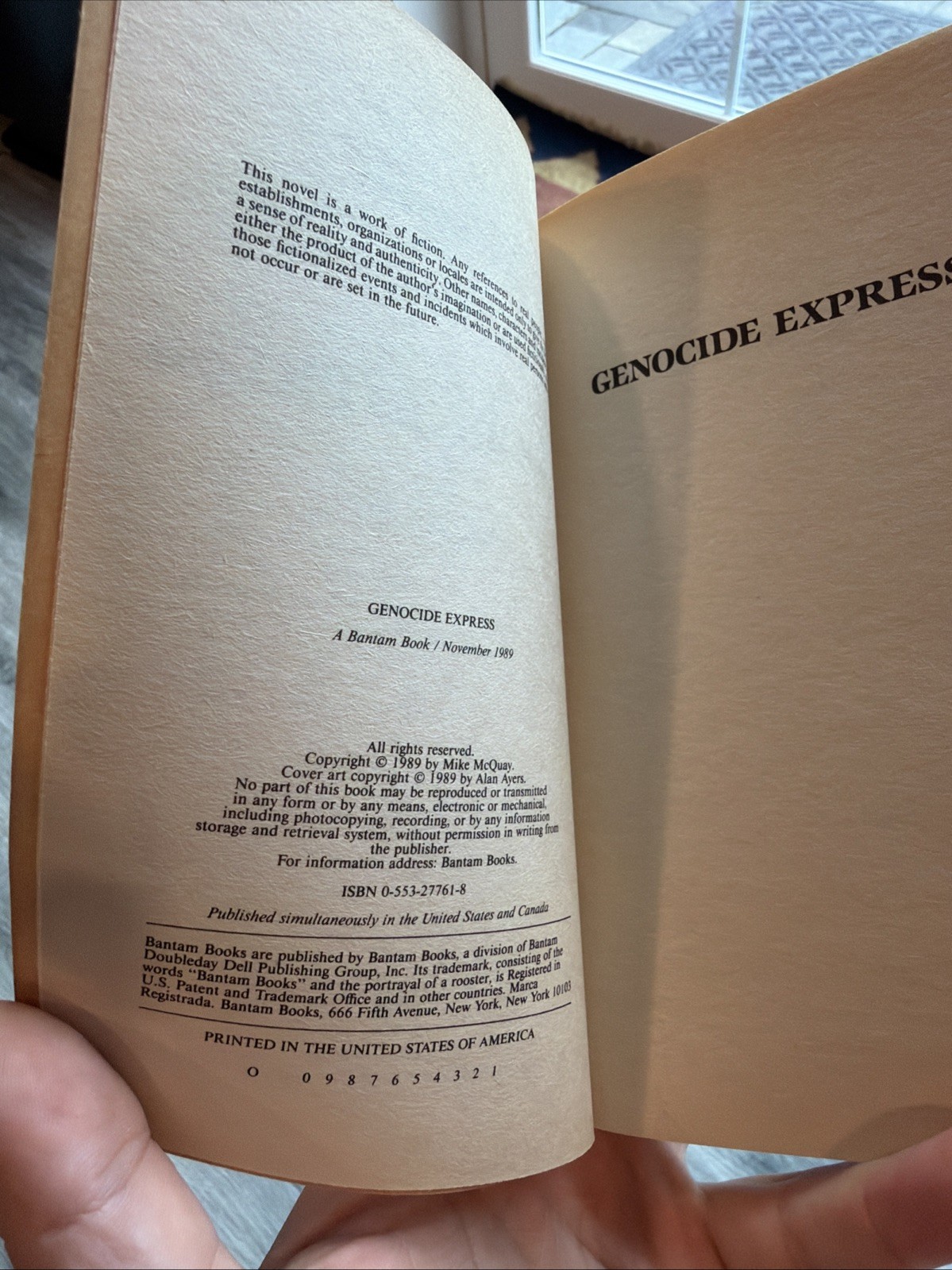 Genocide Express : Book of Justice by Jack Arnett (1989, Mass Market)