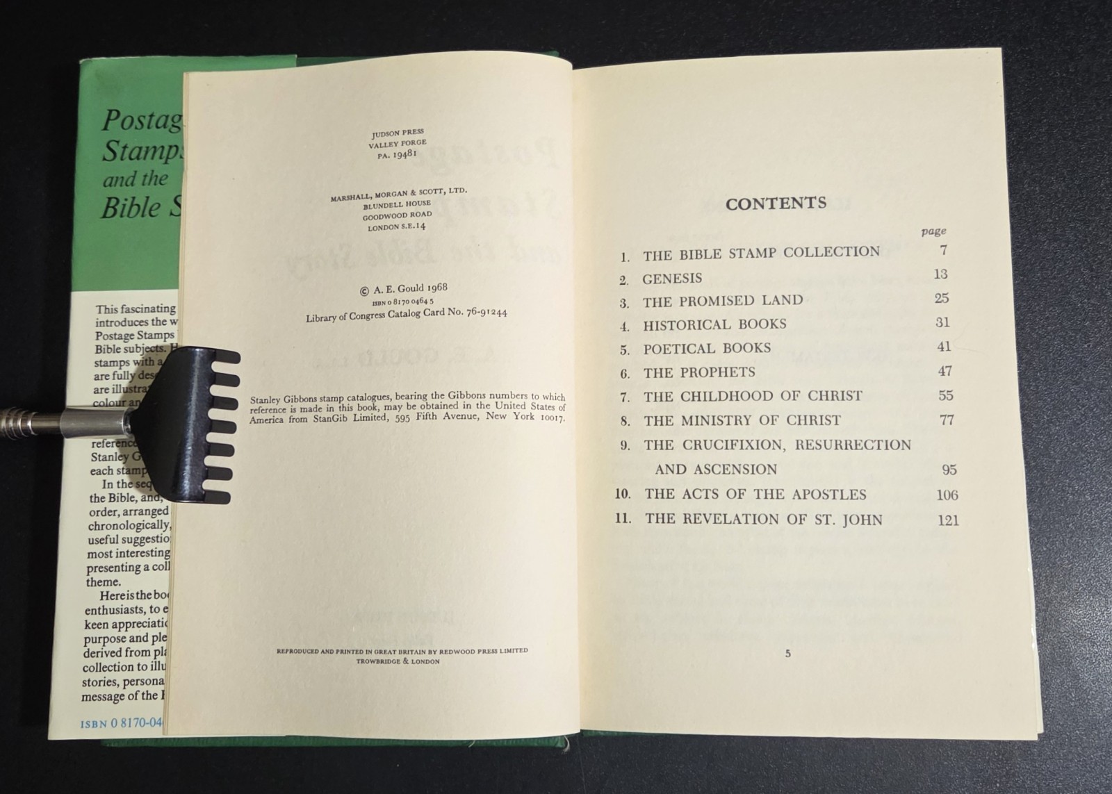 POSTAGE STAMPS AND THE BIBLE STORY – A.E. Gould (hc/dj) 1968 Vintage
