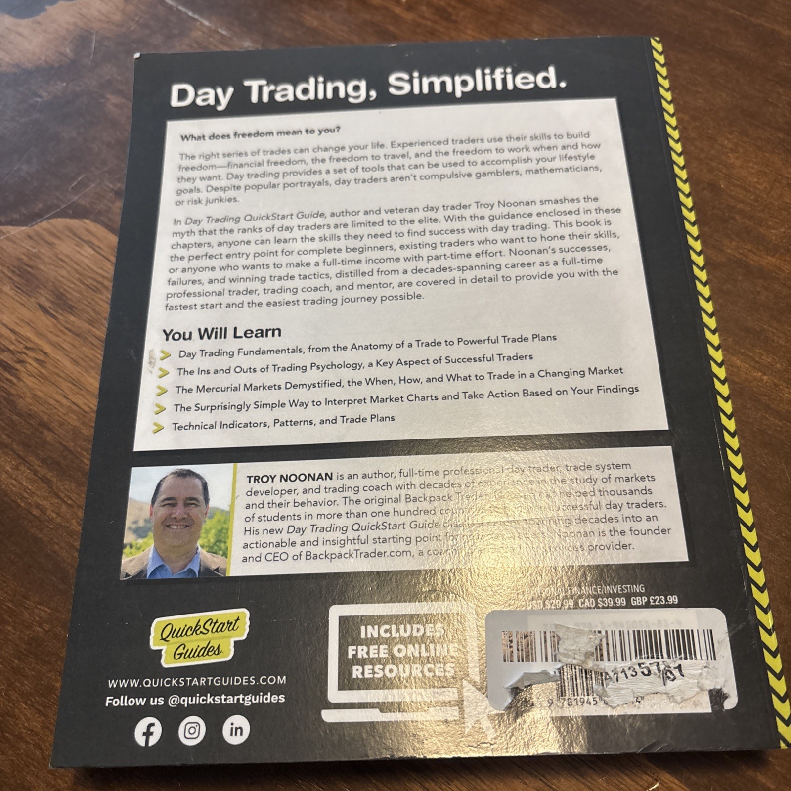 Day Trading QuickStart Guide: The Simpli… by Noonan, Troy Paperback / softback