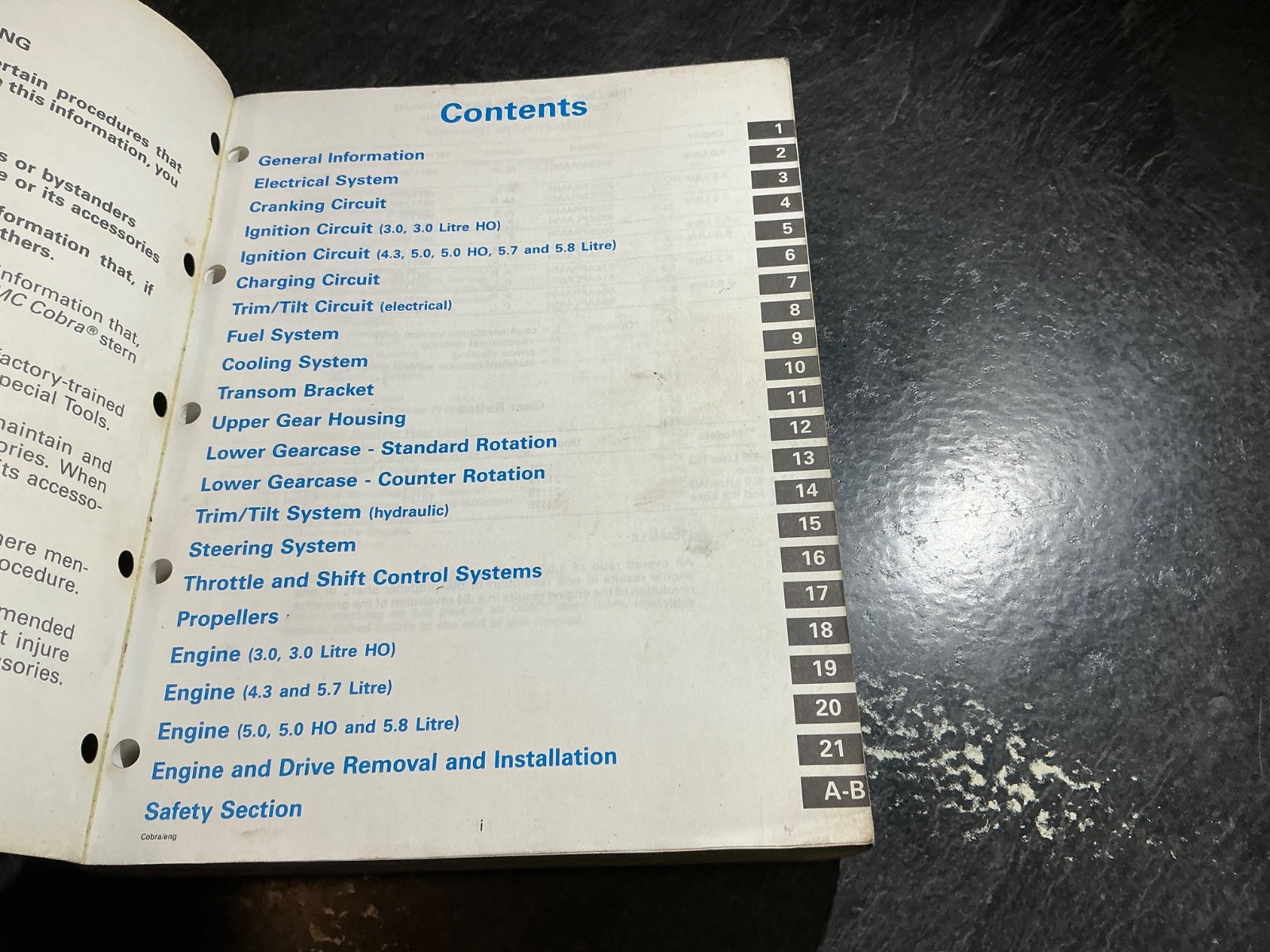 1992 OMC Cobra AMH Models Service Manual 3.0L, 4.3L, 5.0L, 5.7,L 5.8L, 351 V8