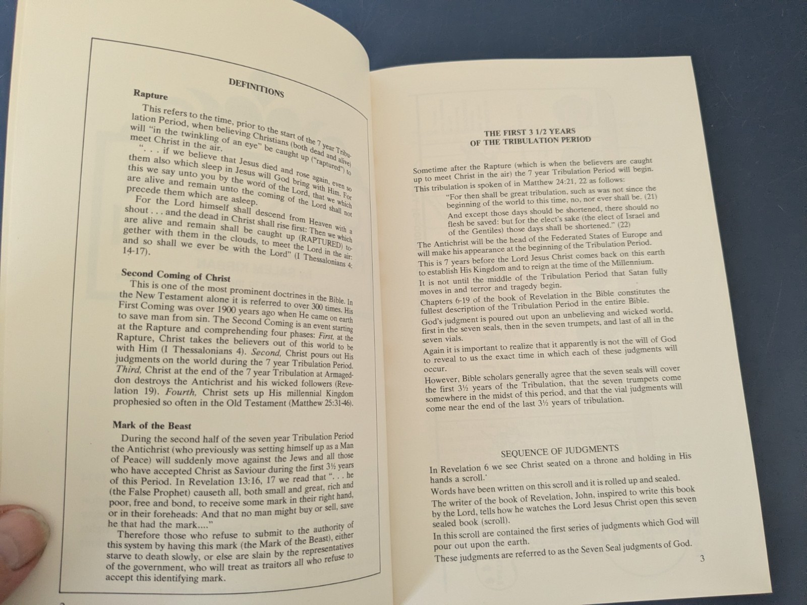 Charts on Revelation by Salem Kirban – paperback book 1974