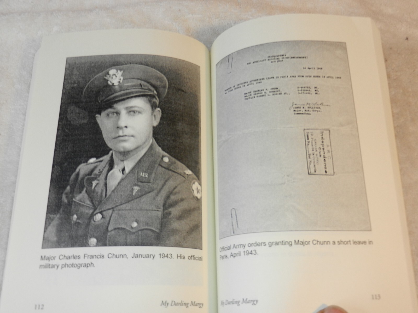 WW II ETO 2nd Auxiliary Surgical Group Doctor „MY DARLING MARGY“
