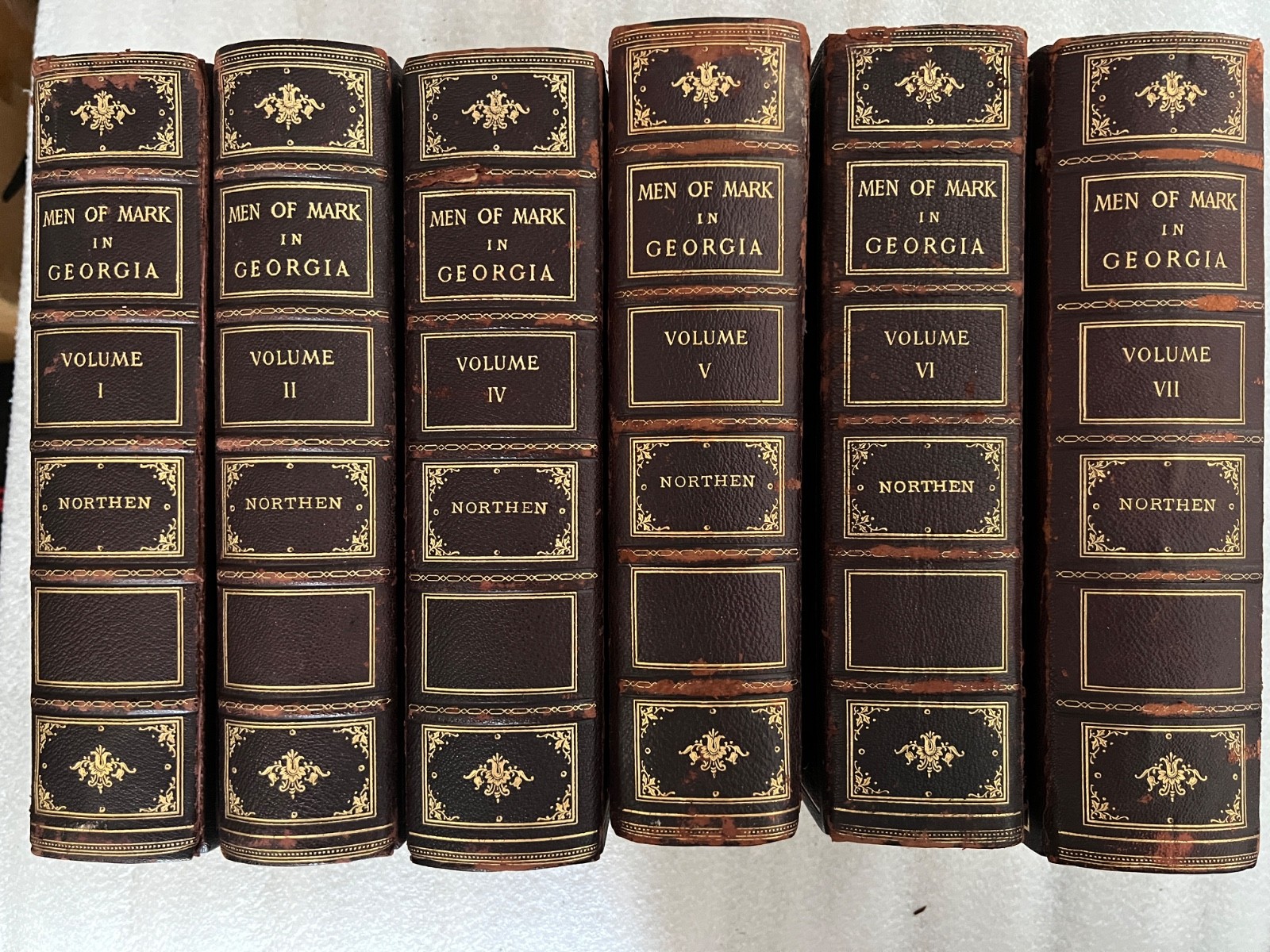Men of Mark in Georgia 1790 Volume I, II, IV, V, VI, VII – No Volume III