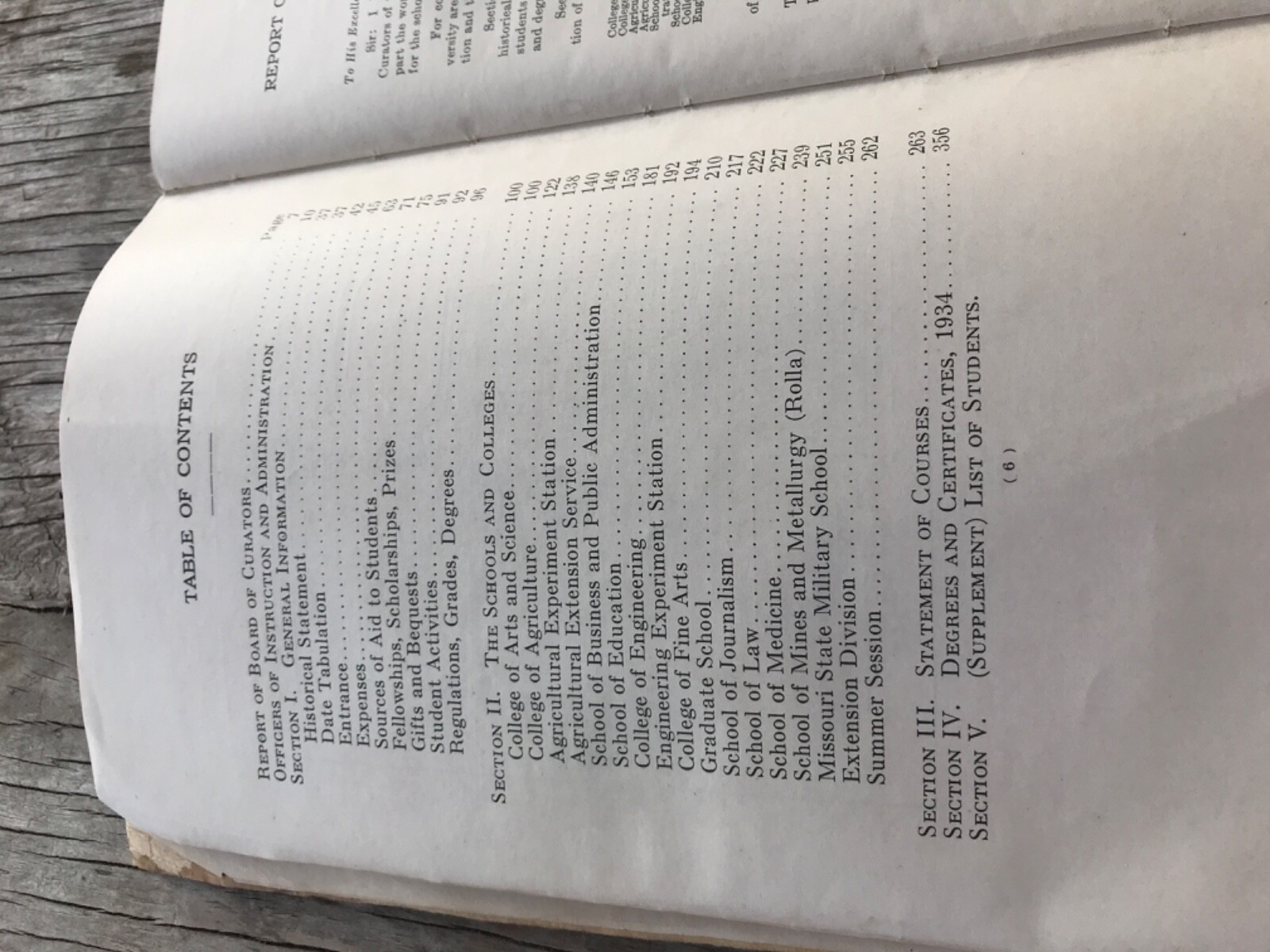 1935-1936 The University of Missouri Bulletin Catalog Columbia MO 383 Pages book