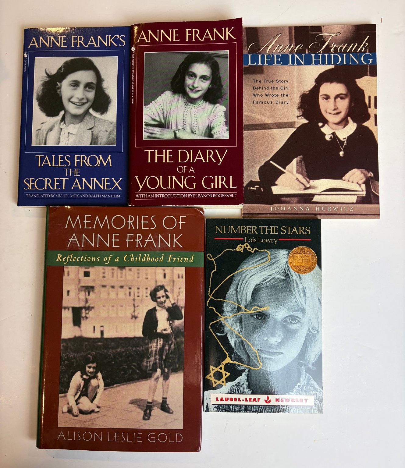 Lot of 13 Holocaust & Jewish Interest YA Books – Anne Frank, Lois Lowry etc