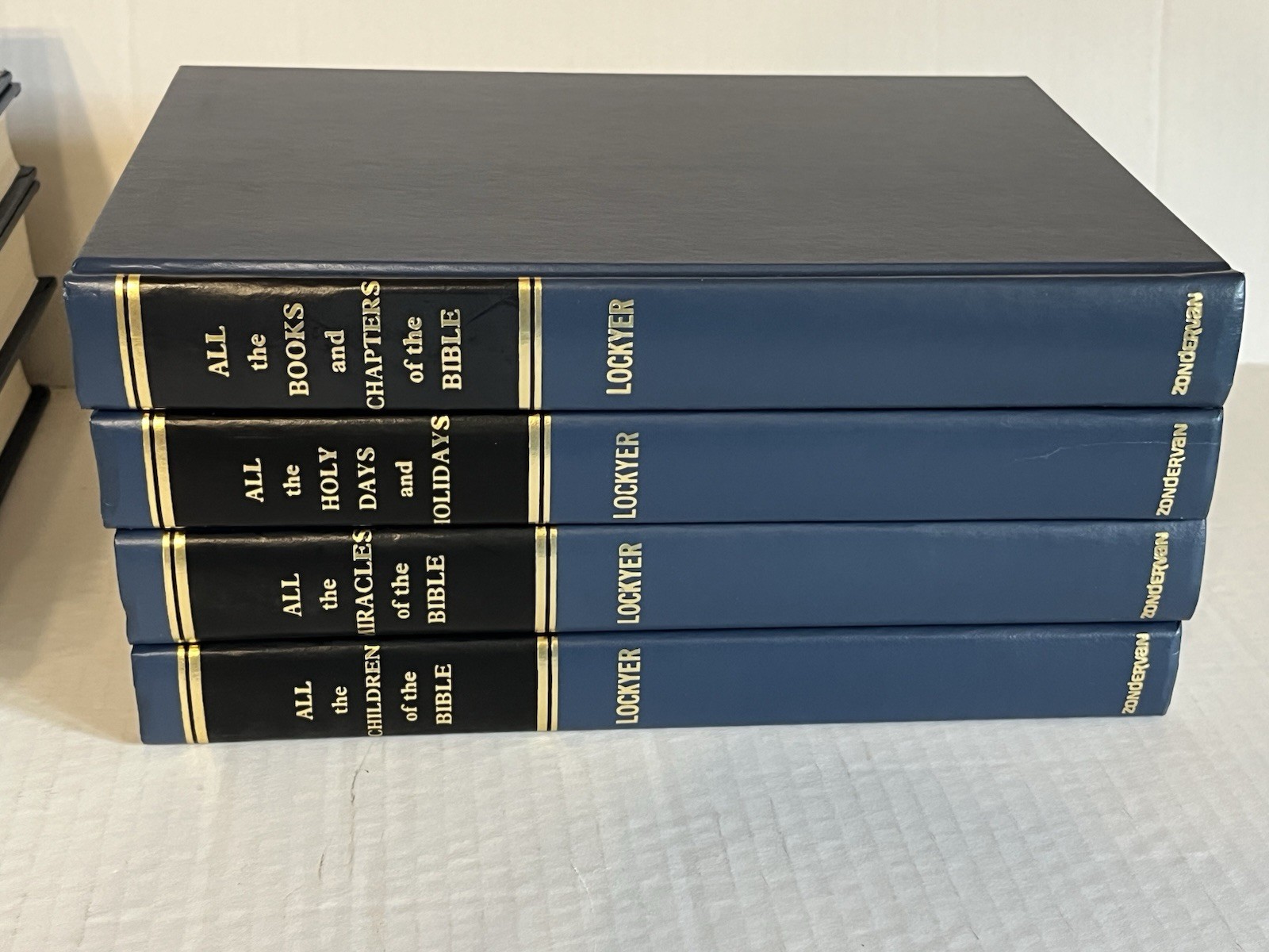 All Of The Bible Series by Herbert Lockyer 8 Volume Set Zondervan Hardcover VGC
