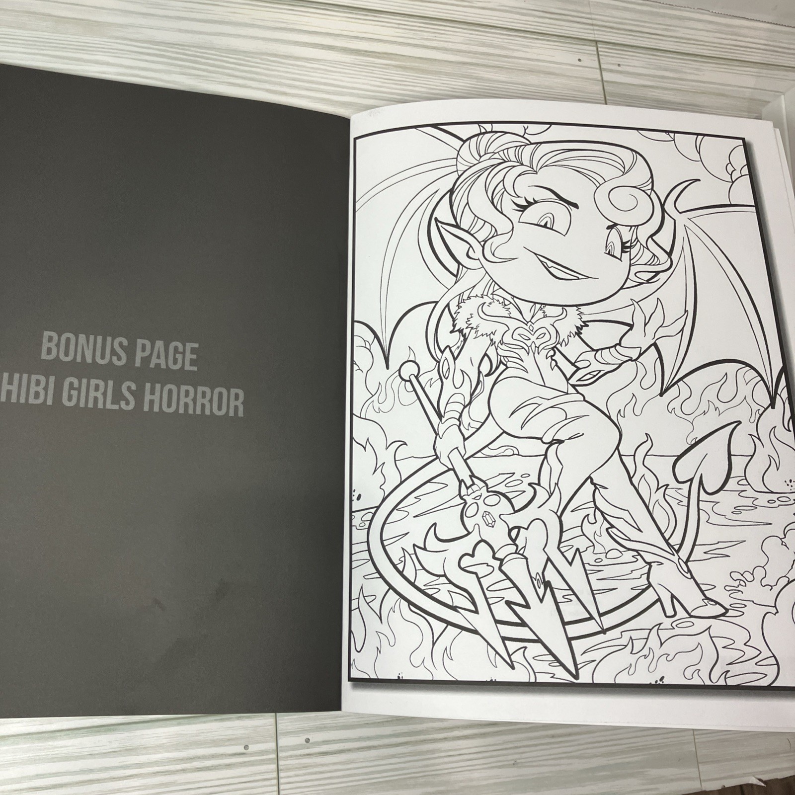 Kawaii Horror Fantasy Coloring Book by Jade Summer Pre-Owned Read Description
