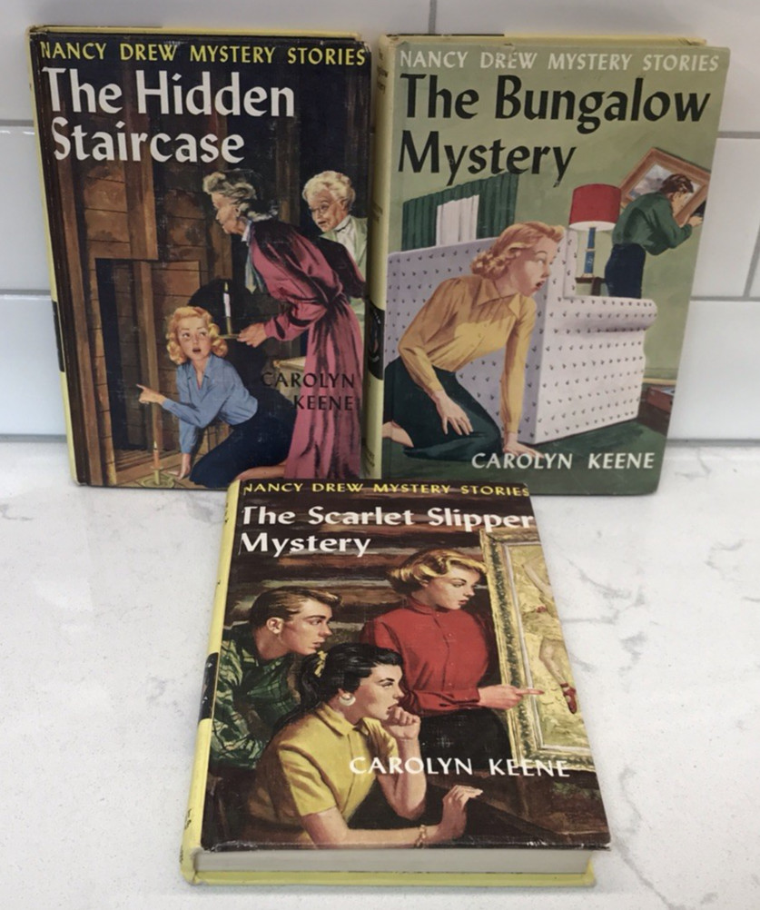 Vintage Nancy Drew by Carolyn Keene Hardback Books Mixed Lot of 3 Numbers 2/3/32