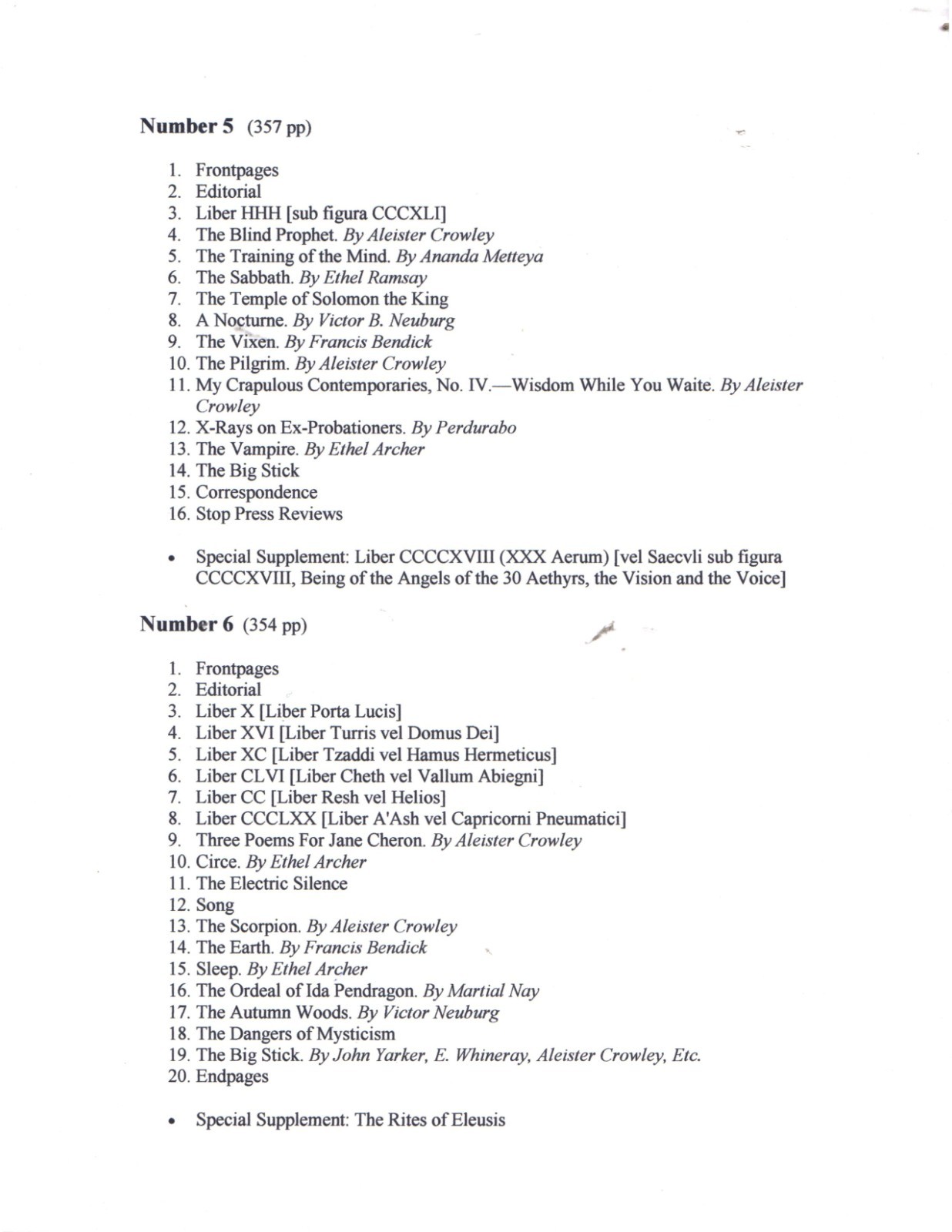 The Equinox magazine Vol 1 complete on CD/USB (Rosicrucian Crowley Thelema)