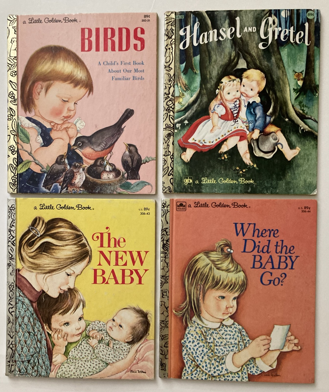 VTG Eloise Wilkin Little Golden Book Lot 4 1980s Where Did the Baby Go New Birds