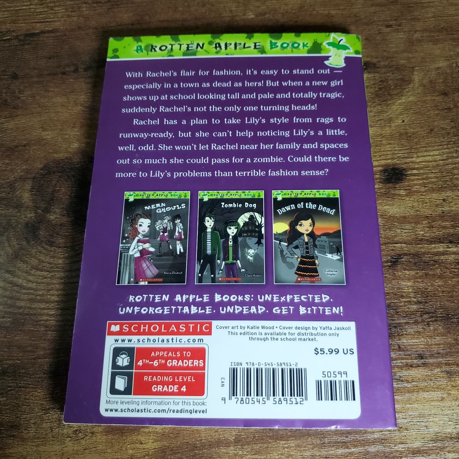 Rotten Apple Books Lot Zombie Dog Drop-Dead Gorgeous Scholastic Horror
