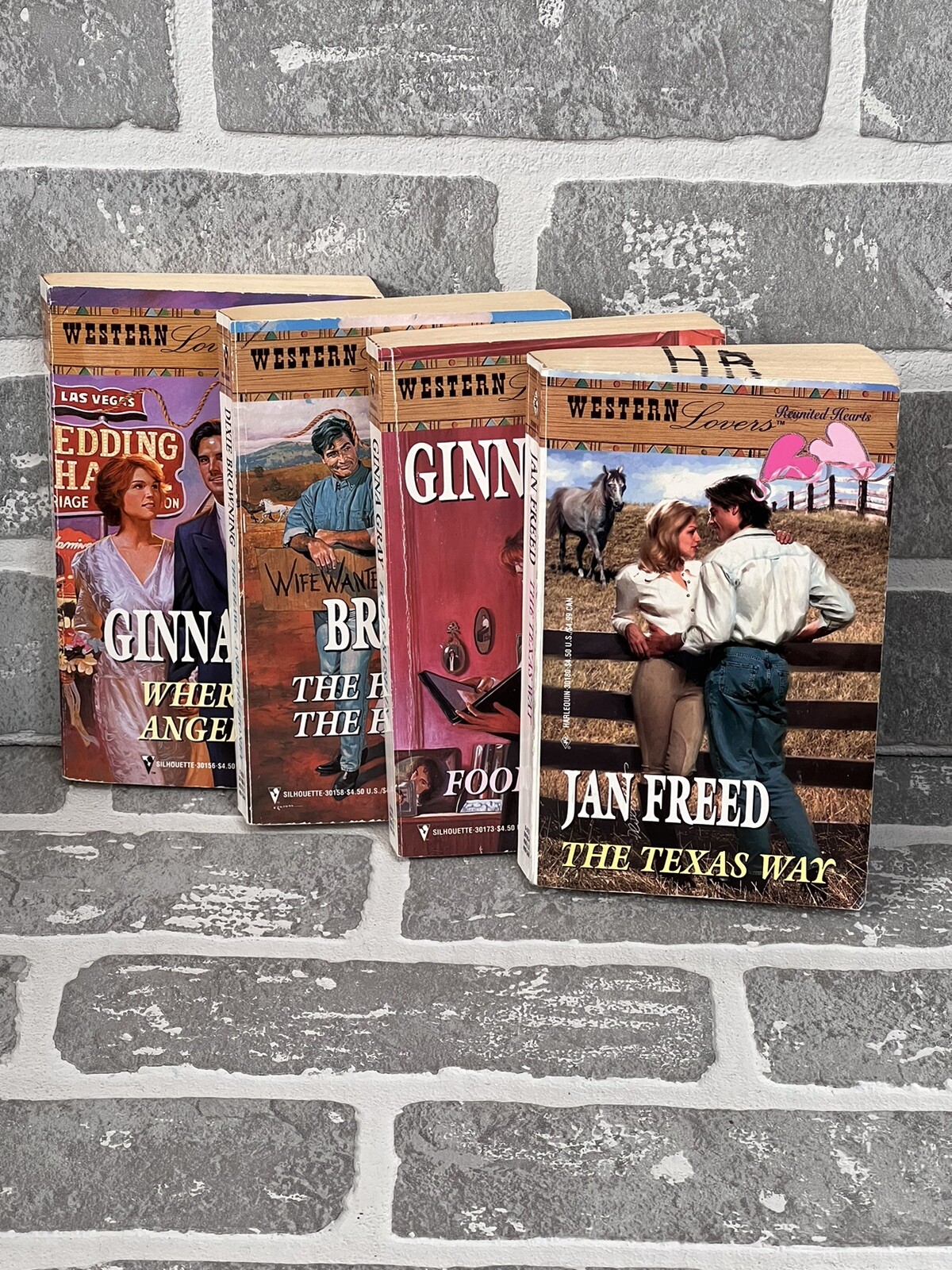 Harlequin Western Lovers Series Lot Of 4 Paperback Books
