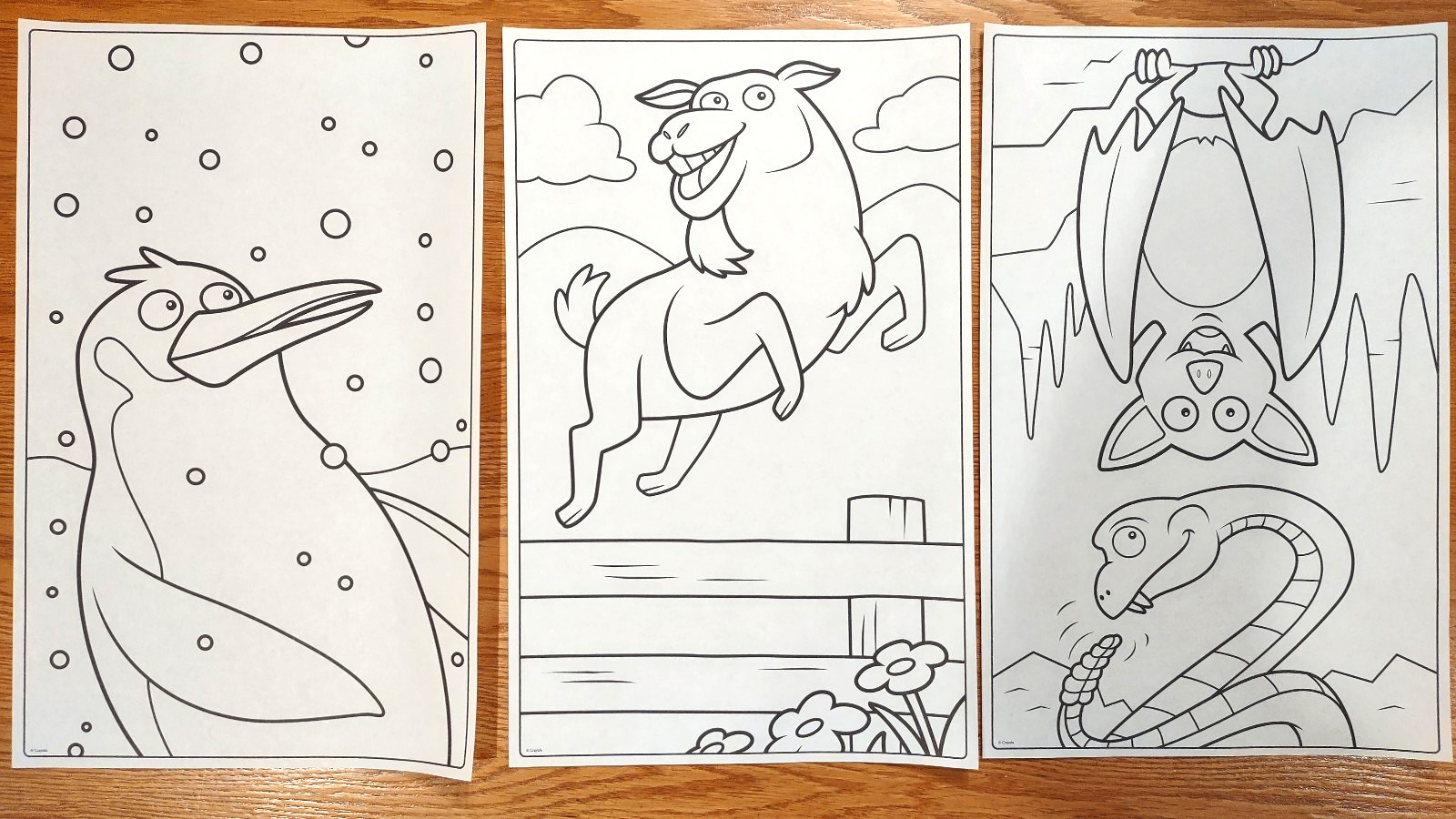Crayola Giant 20 Coloring Pages Book Animals 10.5 in W X 17 in Long – 18 Pages