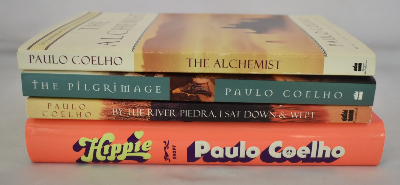 Lot of 4 Paulo Coelho Book Alchemist Hippie Pilgrimage By the River Piedra Wept