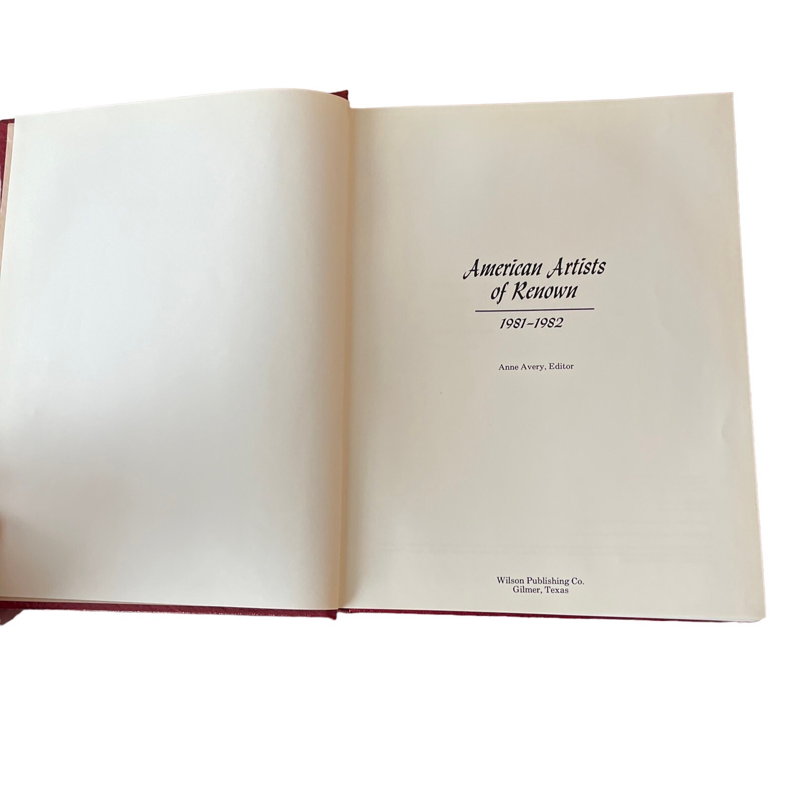 Art History – American Artists of Renown 1981-1982, by Avery – SGD, Numbered