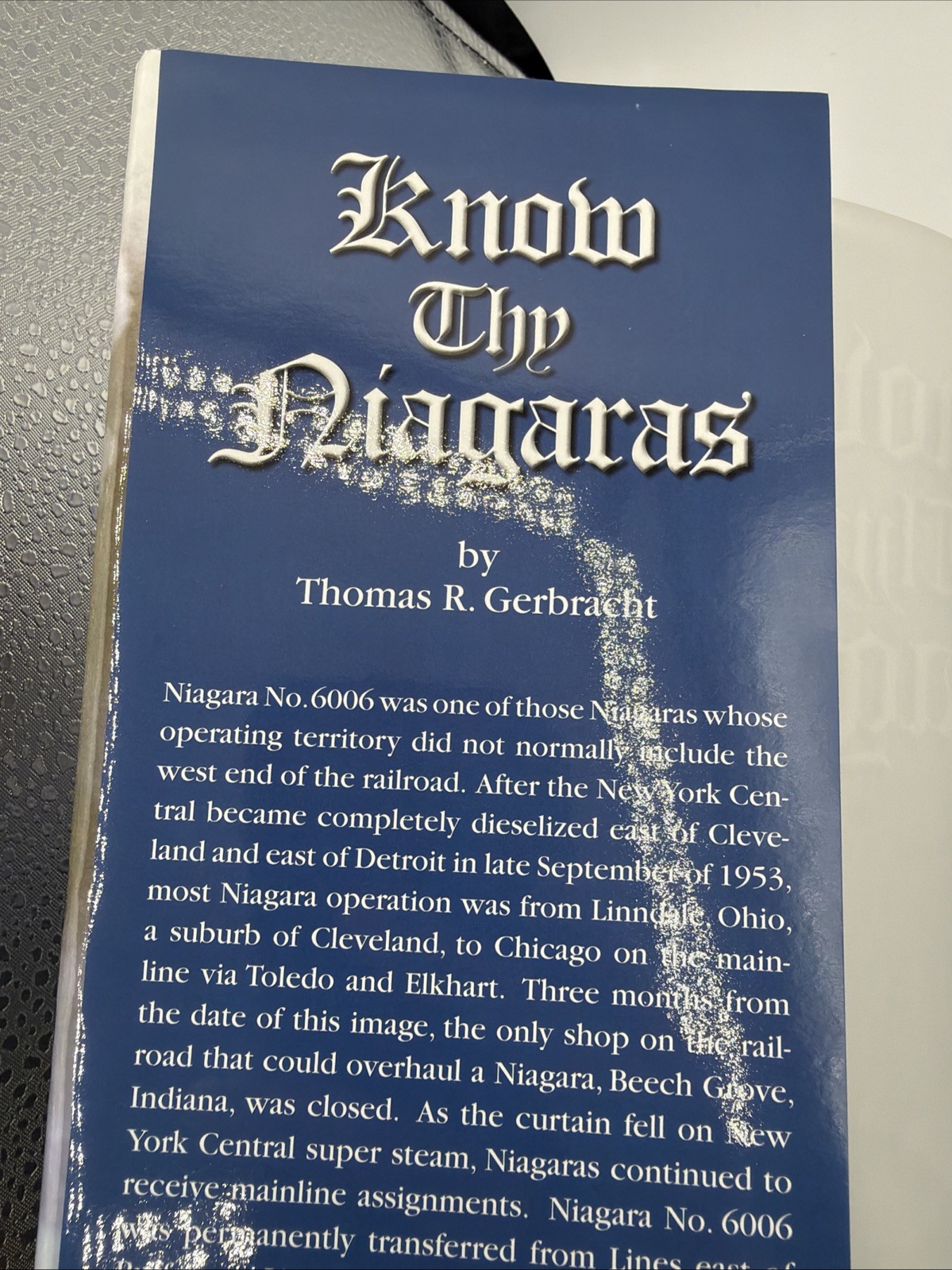 Know Thy Niagaras Thomas R Gerbracht 2018 Hardcover Railroads Trains 6006 340 Pg