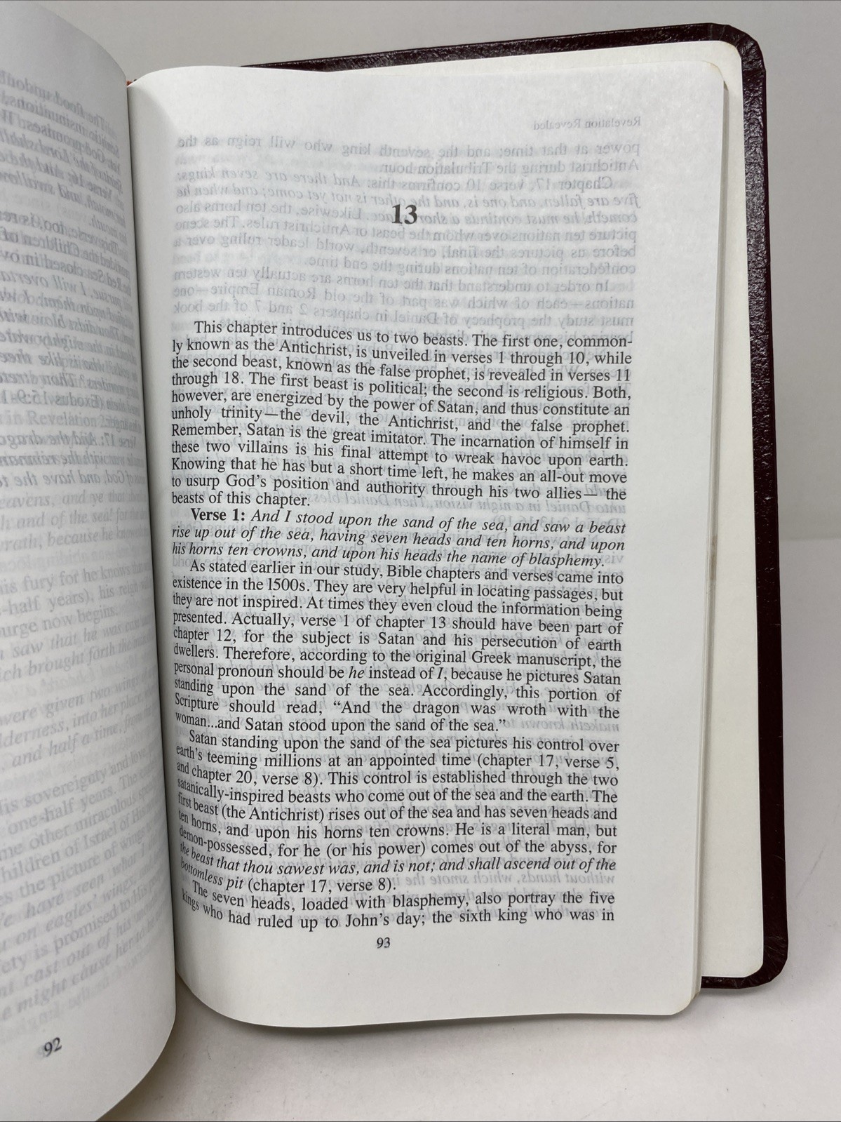 Jack Van Impe Prophecy Bible KJV 1999 Imitation Leather Red Letter Clean Pages