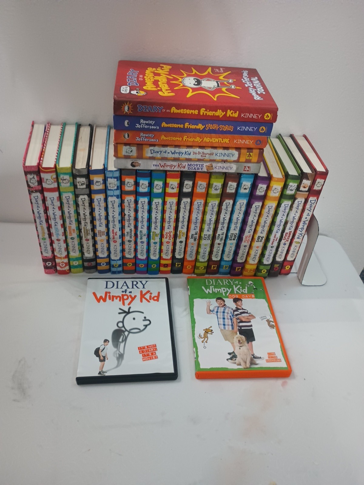 Diary of a Wimpy Kid COMPLETE 22 Books + Awesome Friendly Kid 1-3 &2 DVDs