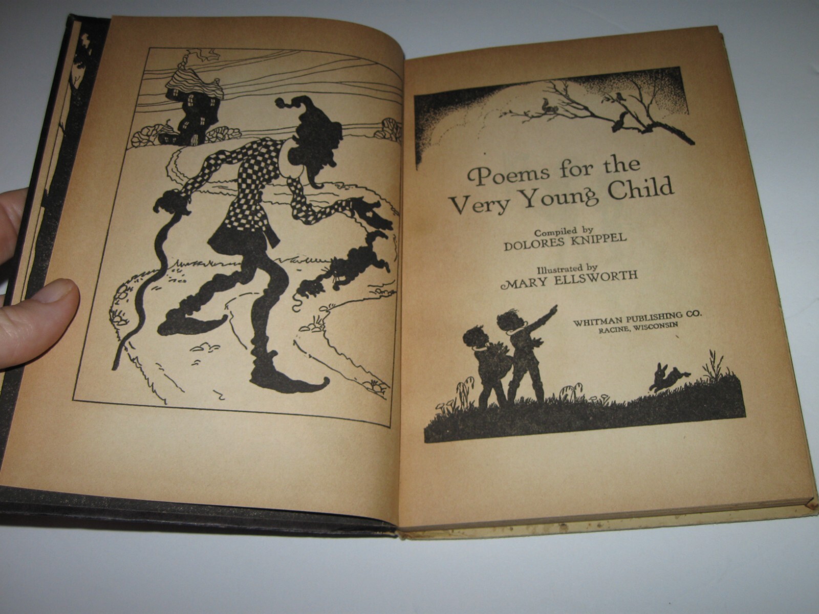 Poems For The Very Young Child 1932 Hardcover Book Illustrated by Mary Ellsworth