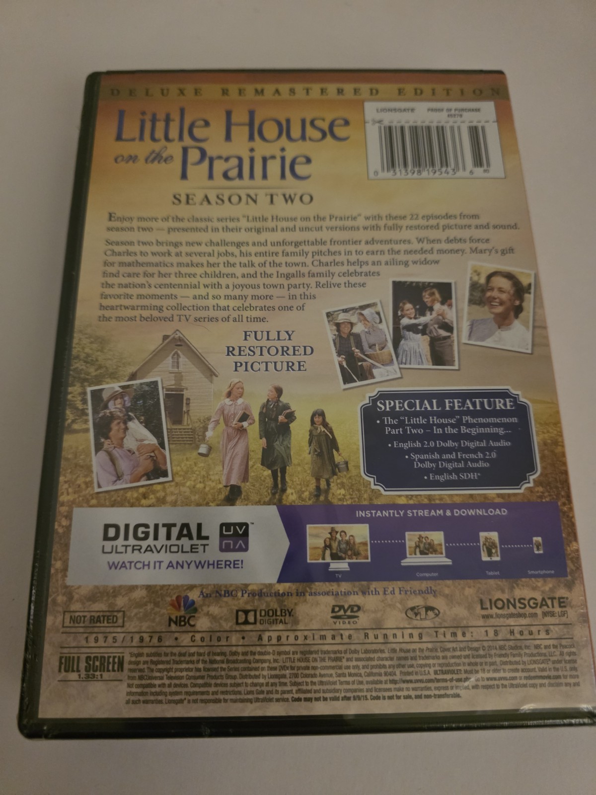 NEW / Little House On The Prairie Season 2 Deluxe Remastered Edition Sealed