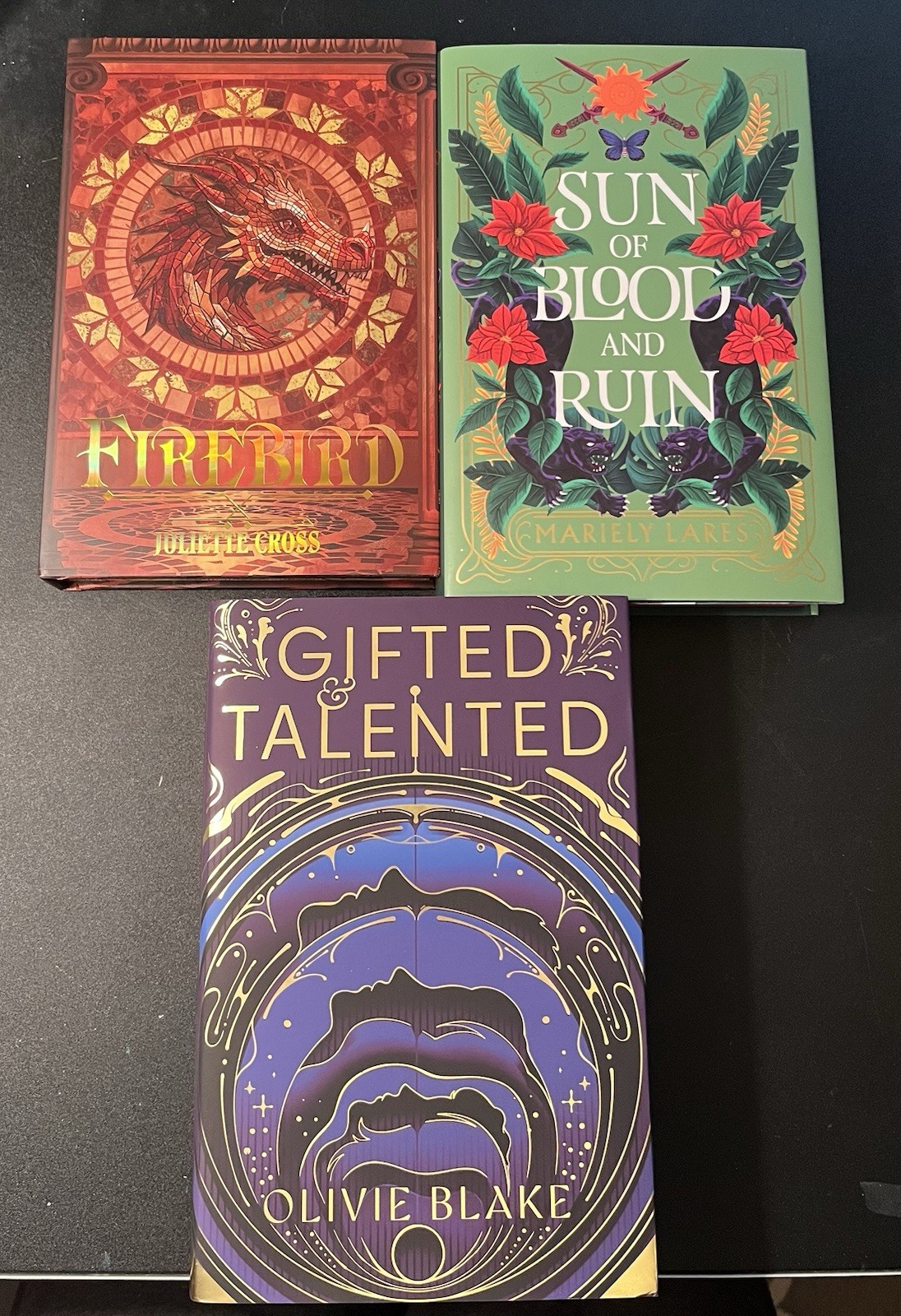Mixed Lot Of 3 Books FairyLoot Bookish Firebird Gifted Talented Sun Of Blood R
