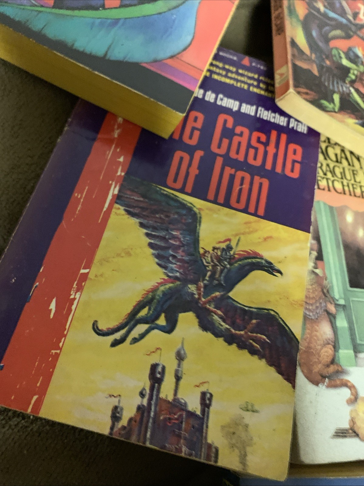 L. Sprague De Camp Vintage 1960s-70s Fantasy Sci-Fi PB Book Lot of 10 Good