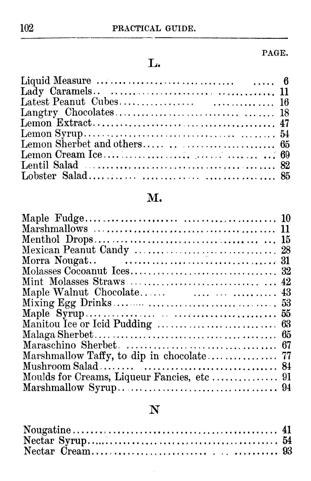 1904 Practical Guide To Candy Making And Soda Dispensing Cook Book 104 Pages