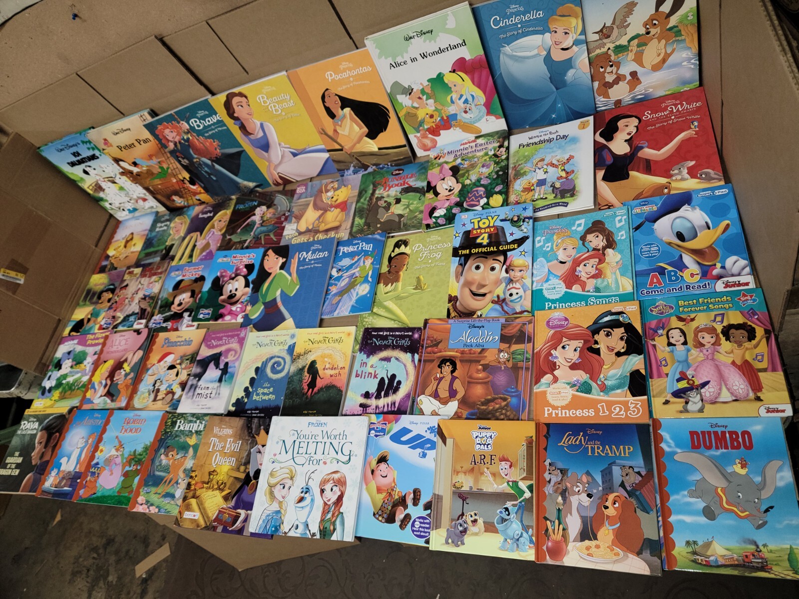 Lot of 15 Walt Disney Popular Cartoon Children Picture Kids Books – MIX UNSORTED