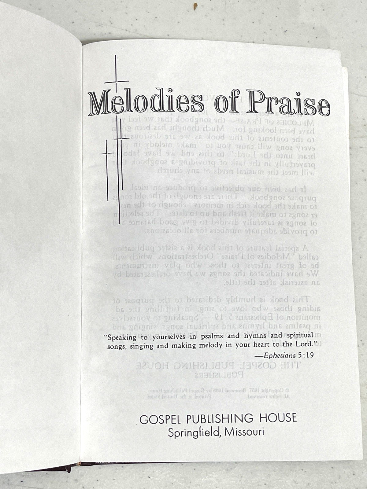 Lot of 15 Melodies of Praise Hymnals 1985 Gospel Publishing House Maroon Church