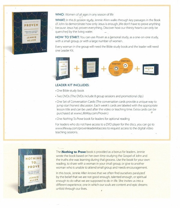 Proven DVD Based Study Kit : You Don’t Have Anything to Prove by Jennie Allen