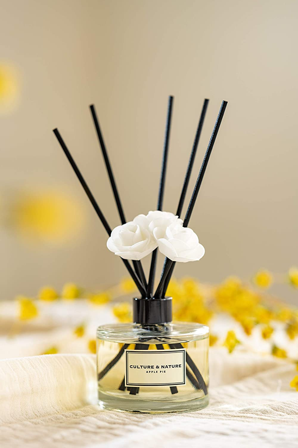 Reed Diffuser Set 6.7Oz (200Ml) Black Cherry Scented Diffuser with Sticks Home F