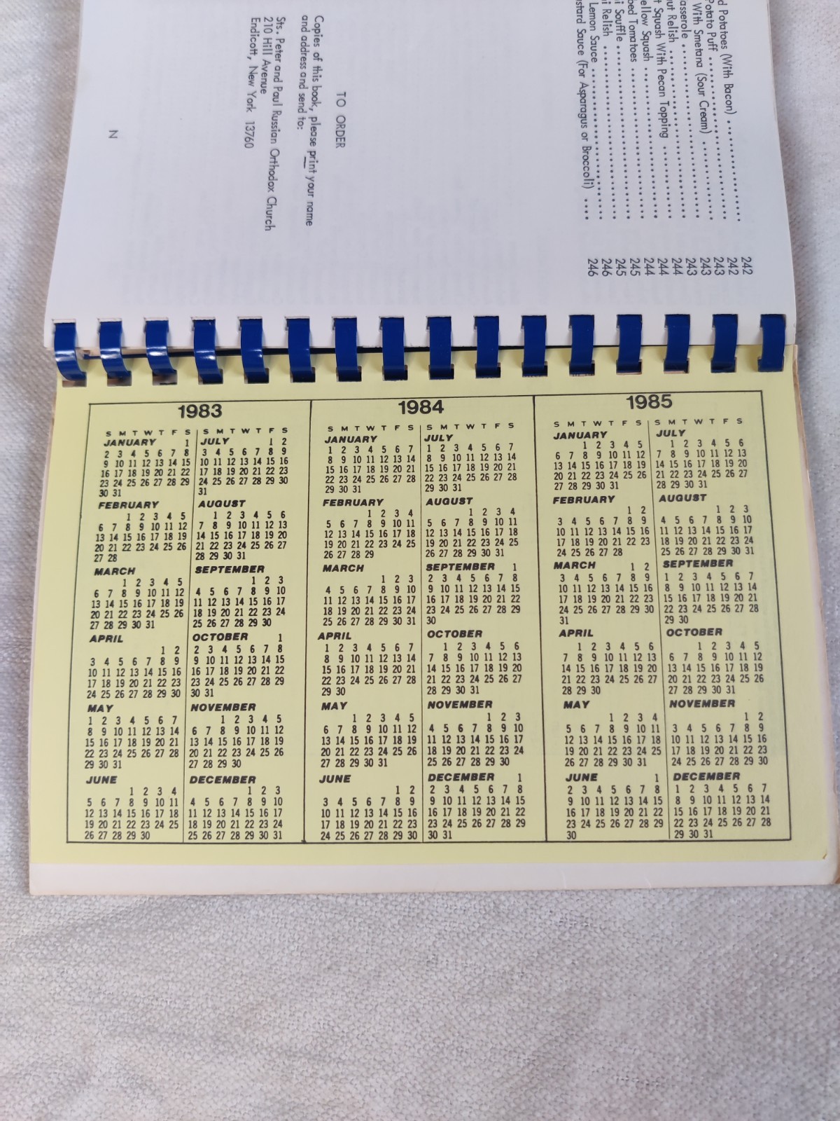 Endicott NY Cookbook Saints Peter & Paul Russian Orthodox Church 1981 Upstate