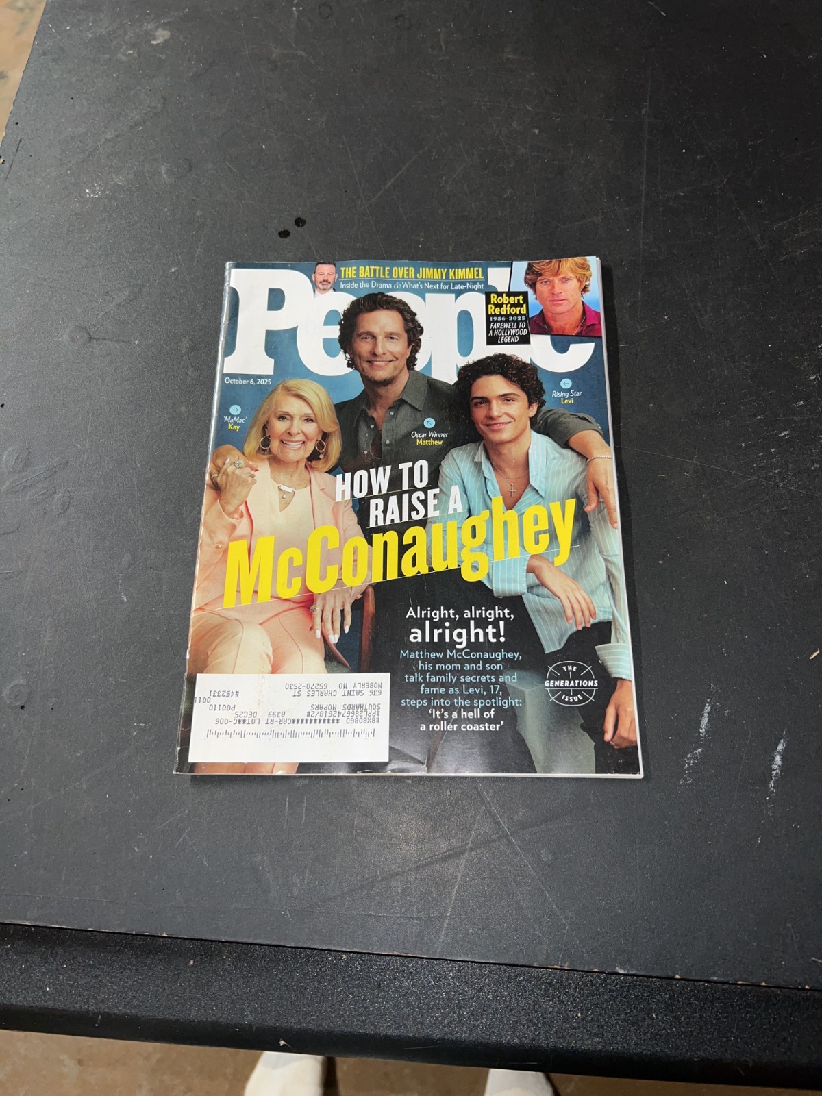People Magazine October 6 2025 Matthew McConaughey Cover