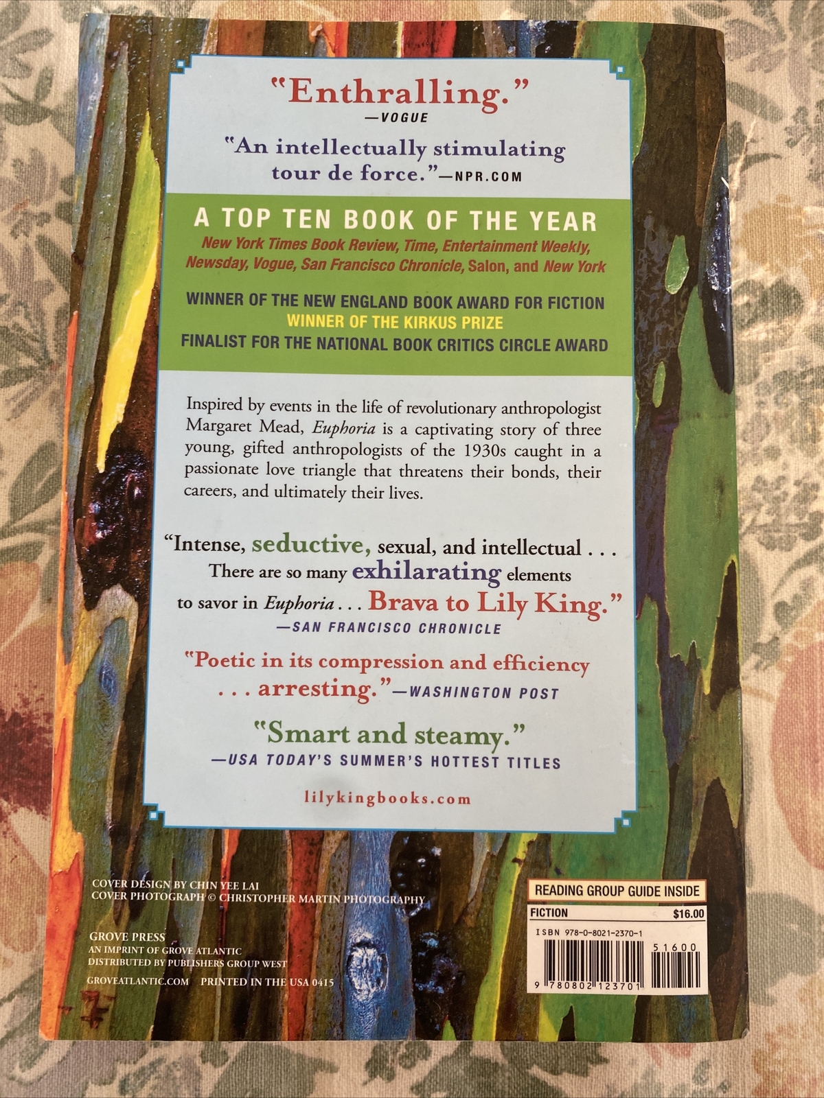 Euphoria by Lily King (2015, Trade Paperback)