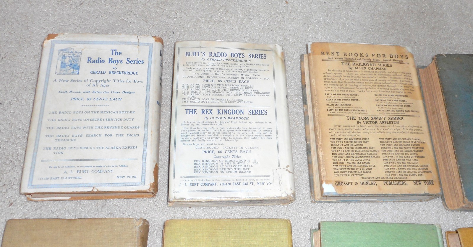 LOT OF (10) 1920s 1930s THE RADIO BOYS CHAPMAN BRECKENRIDGE BOOKS