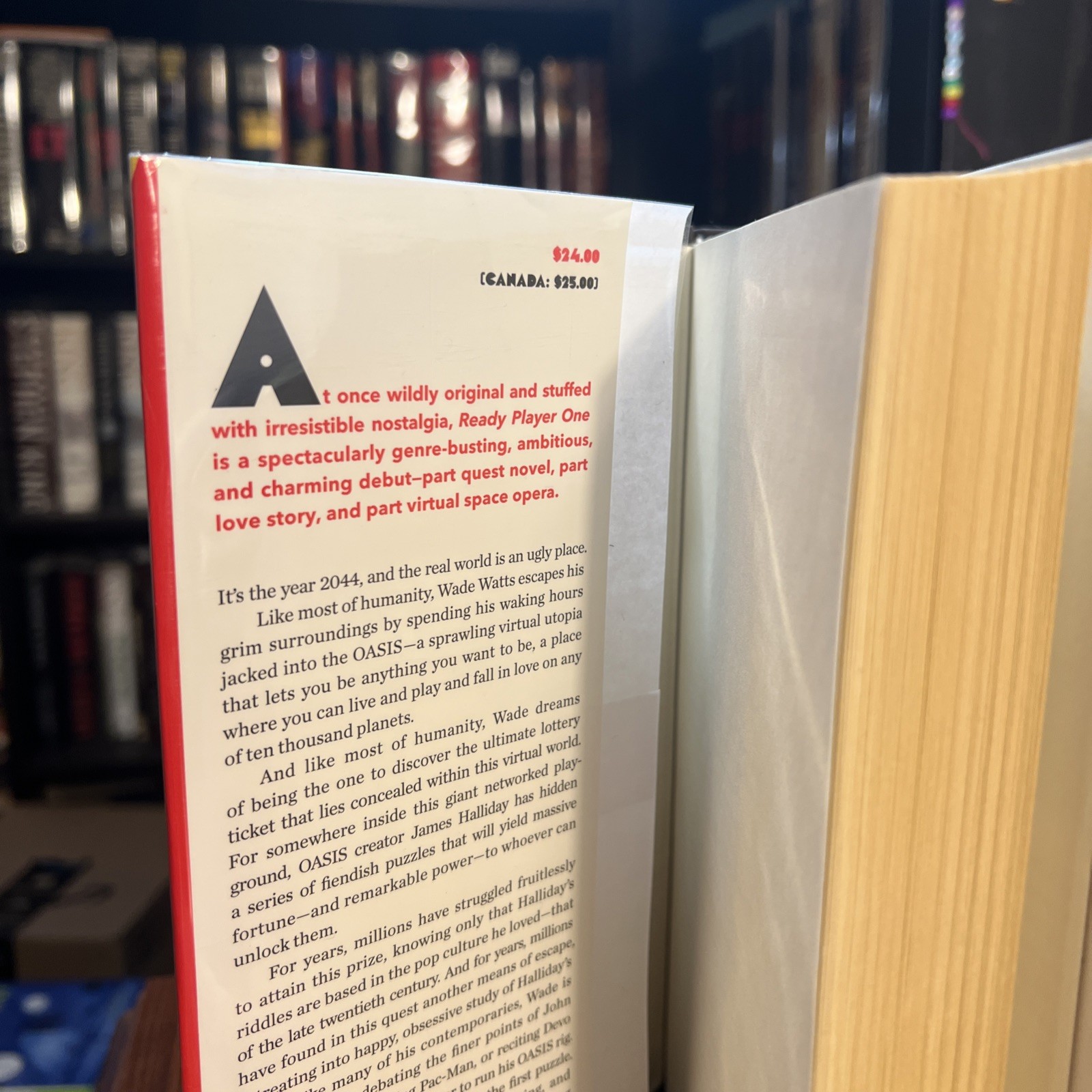 Ernest Cline: READY PLAYER ONE (2011) HC/DJ First Edition, First Printing