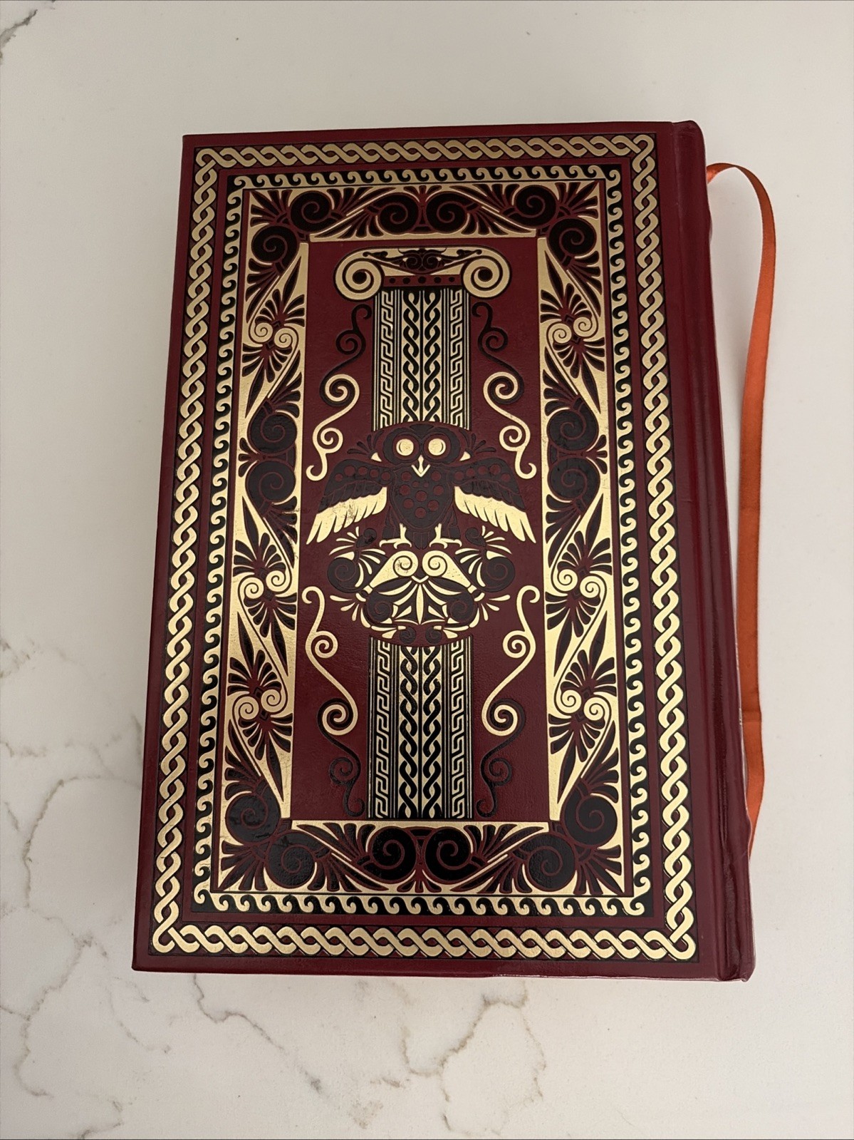 GODS AND HEROES OF ANCIENT GREECE by Gustav Schwab Leather Bound NICE CONDITION!