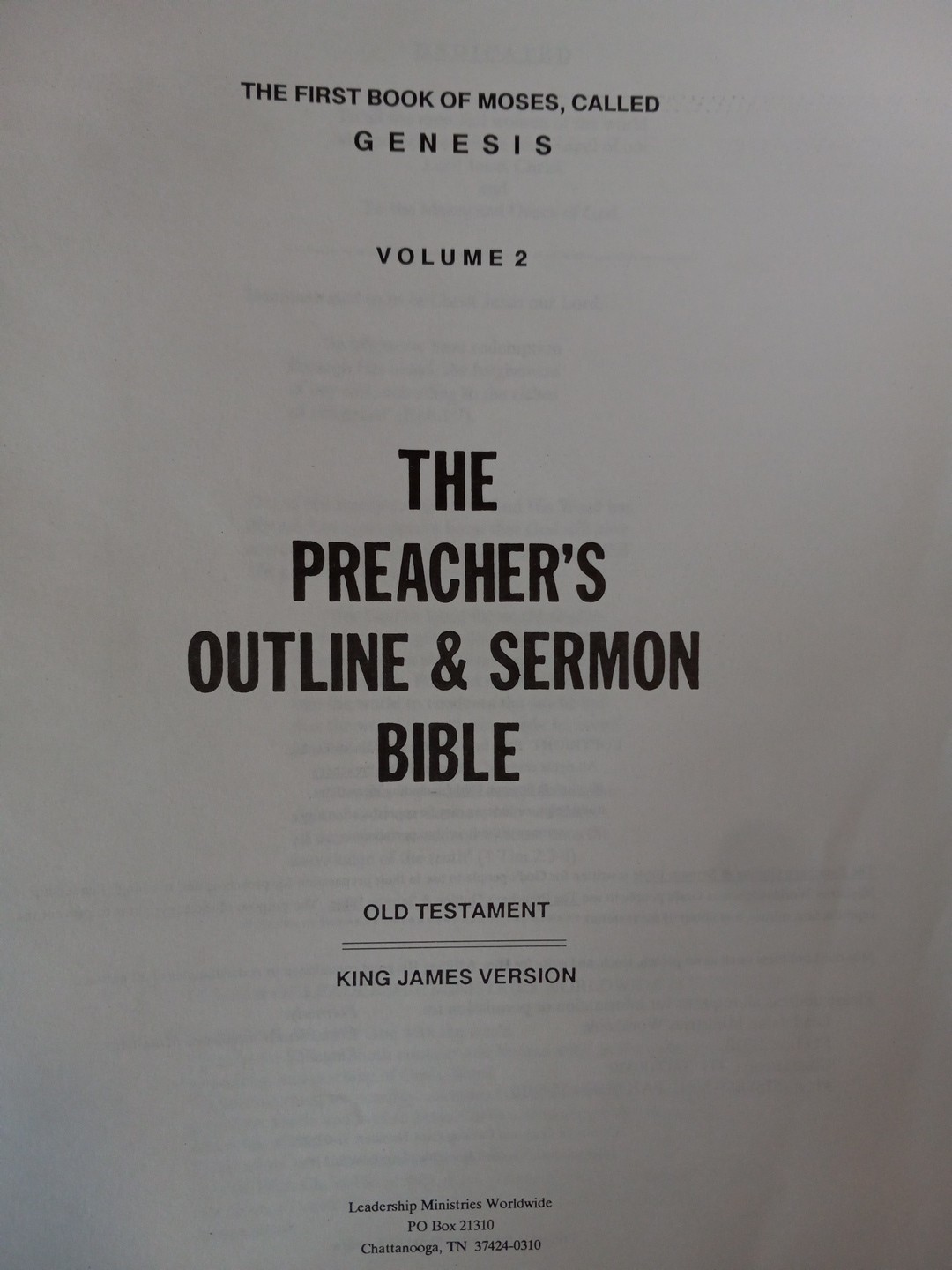 The Preacher’s Outline & Sermon Bible KJV 3-Ring Binder Pick One