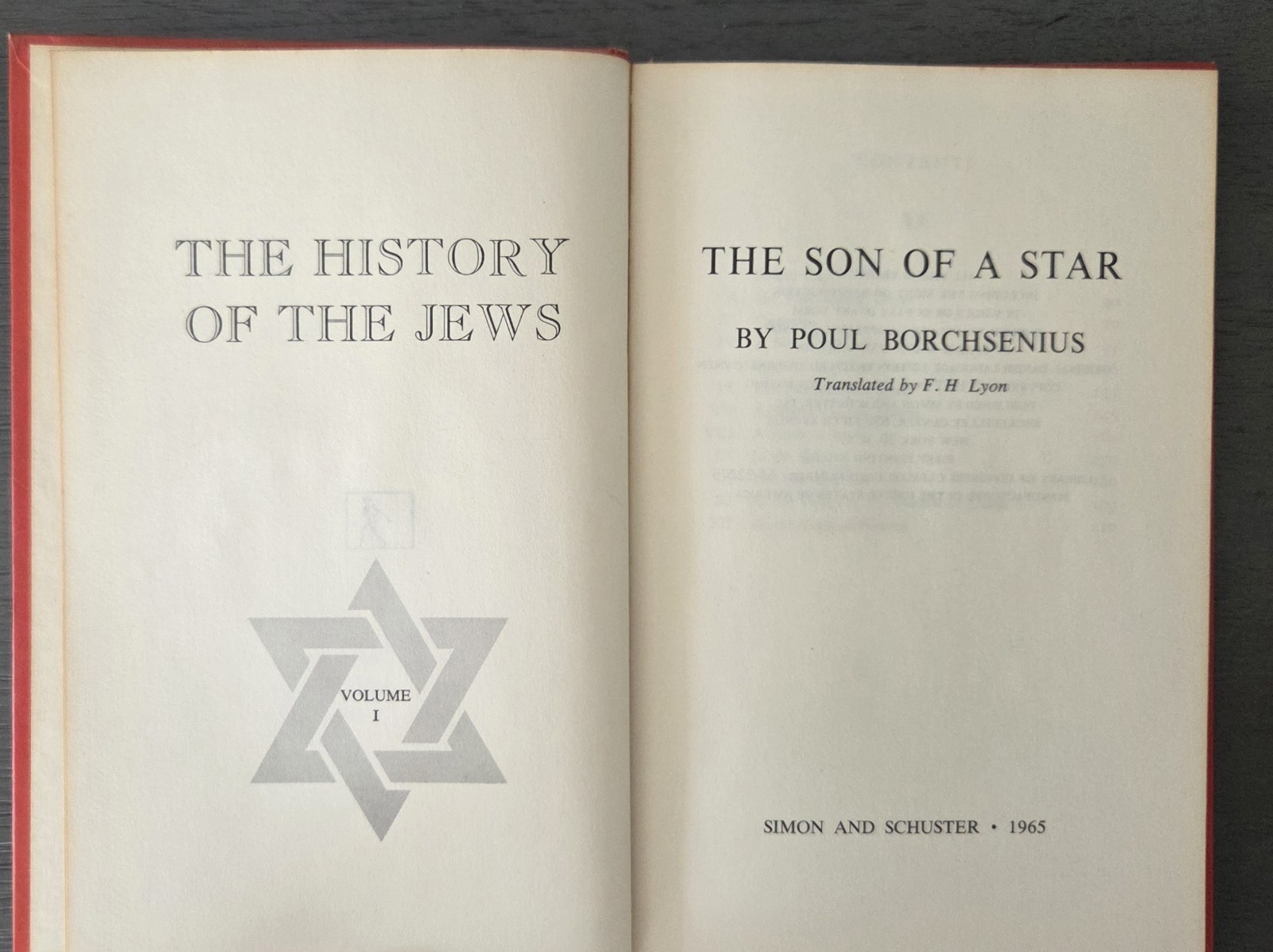 Vintage 1965 „History Of The Jews“ Poul Borchsenius Vols 1-5 1st Edition/Print