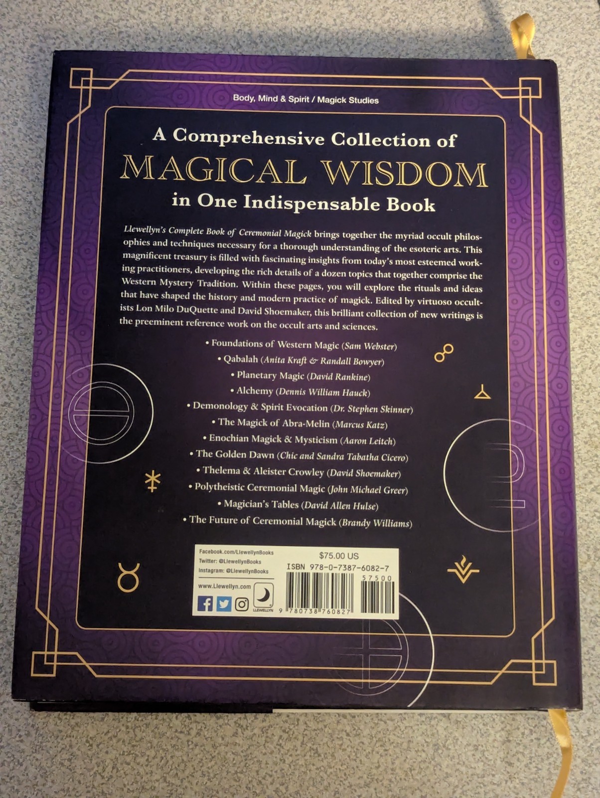 Llewellyn’s Complete Book of Ceremonial Magick Signed Limited Ed. Hardcover MINT