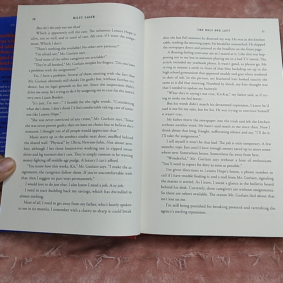 The Only One Left Riley Sager Thriller Book Club Summer 2023 Hardcover W/ Dustco