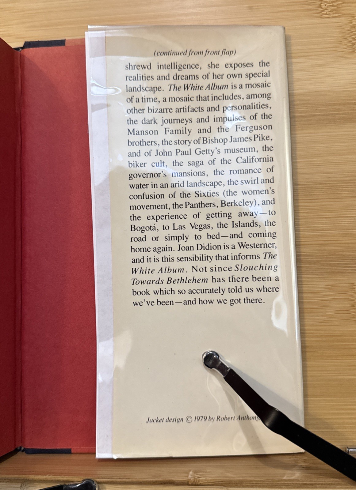 The White Album – Joan Didion (1979, Hardcover) First Edition/Print, 1st/1st, VG