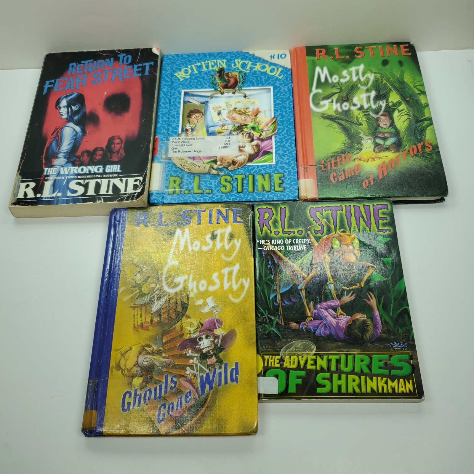R.L. Stine Book Lot, Garbage Pail Kids, Just Beyond, Rotten School, Fear Street